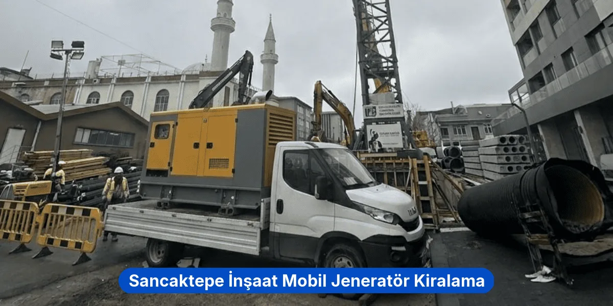 Sancaktepe İnşaat Mobil Jeneratör Kiralama